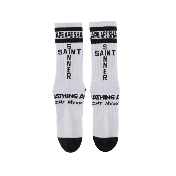 SAINT MICHAEL x BAPE® SOCKS ' APE ' -COLLABORATION- / Saint Michael