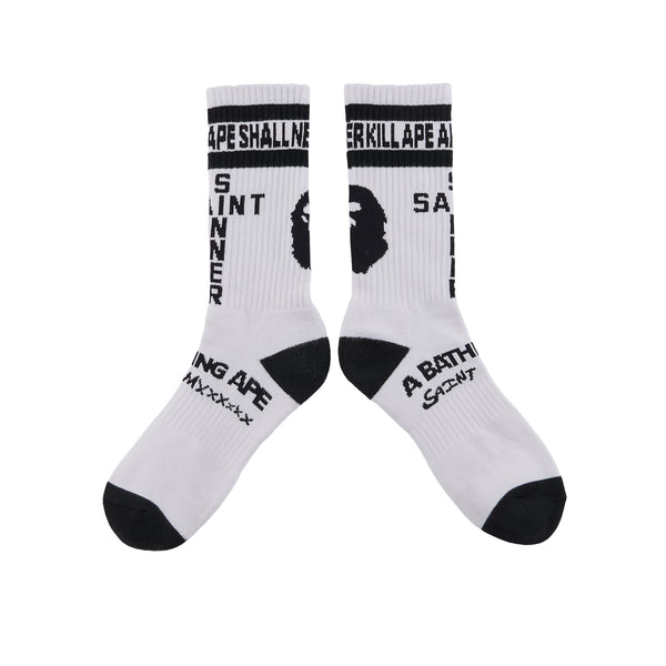 SAINT MICHAEL x BAPE® SOCKS ' APE ' -COLLABORATION- / Saint Michael
