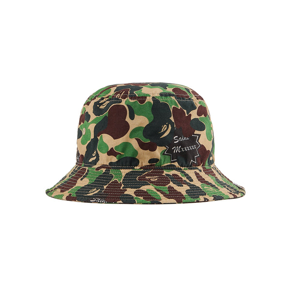 SAINT MICHAEL x BAPE® BUCKET HAT ' ST APE ' -COLLABORATION-/ Saint Michael