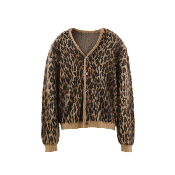 SAINT Mxxxxxx MOHAIR CARDIGAN ' LEOPARD ' / Saint Michael