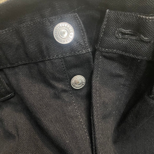 SAINT MICHAEL BLACK DENIM PANTS ' STRAIGHT ' / Saint Michael