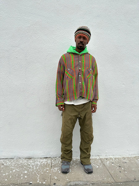 SAINT MICHAEL x DENIM TEARS FLANNEL SHIRT ‘CHECK’-COLLABORATION-/ Saint Michael