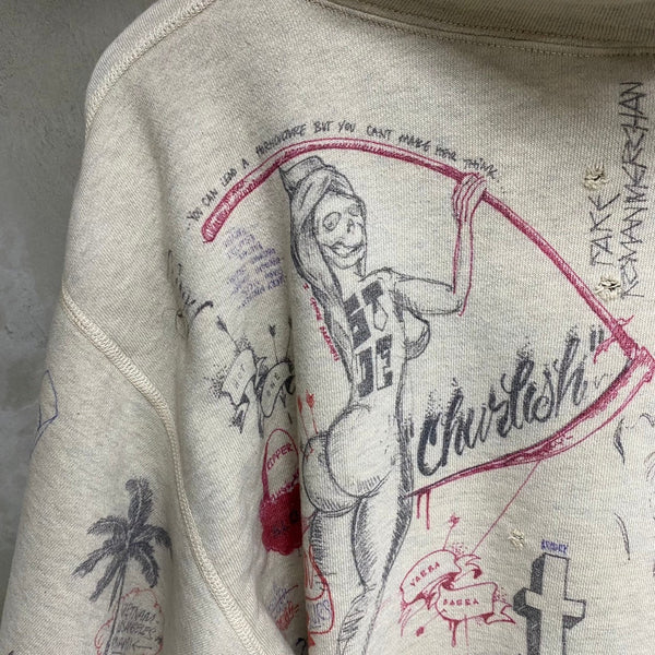SAINT MICHAEL x BORN X RAISED HOODIE ' LA ' -COLLABORATION- / Saint Michael