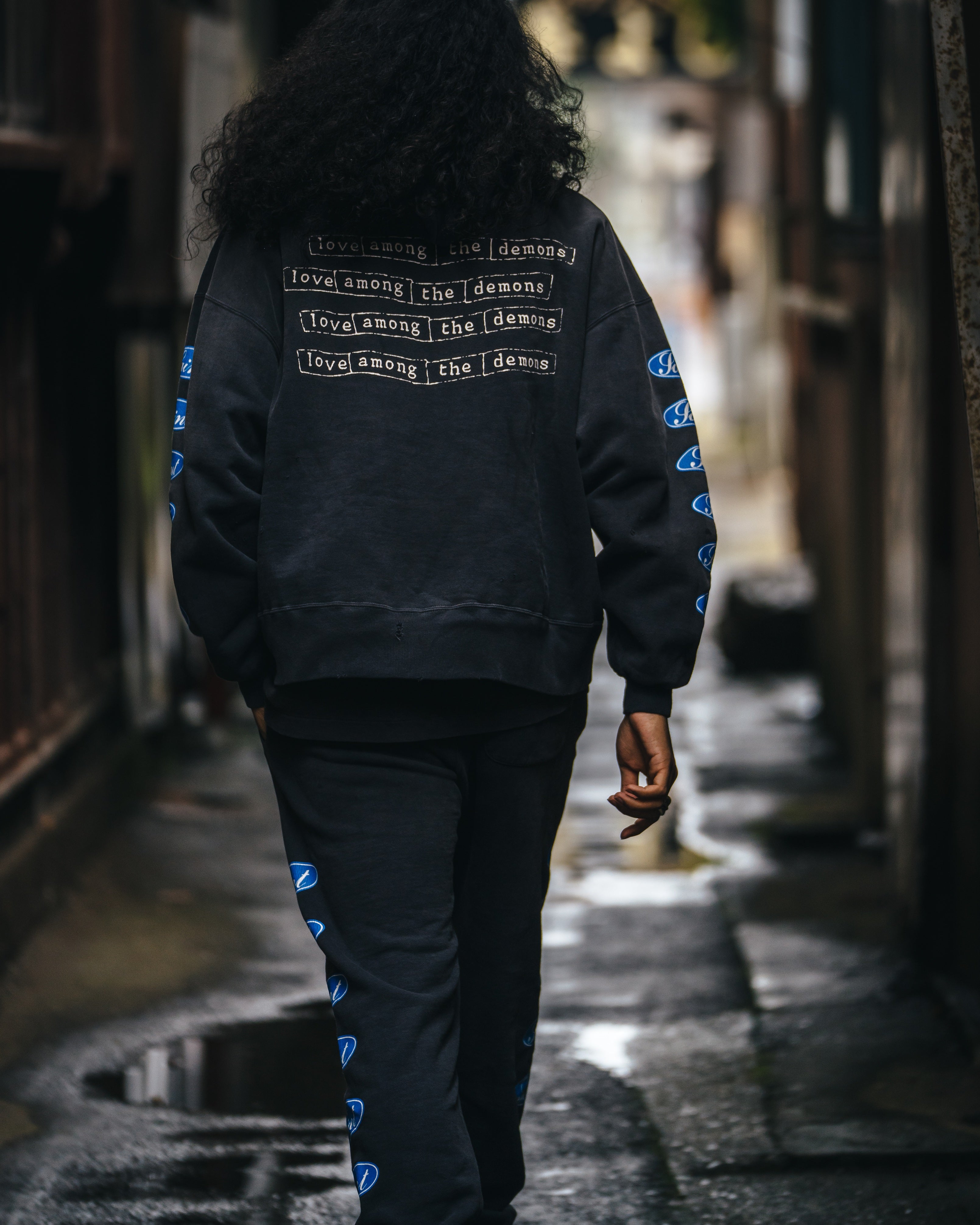 SAINT Mxxxxxx SWEAT PANTS “ LOVE AMONG “ / Saint Michael