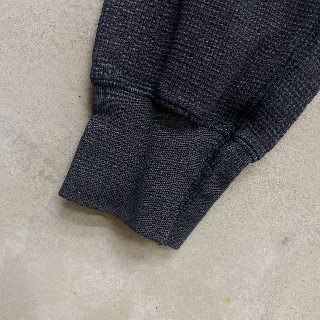 KAMIYA  BORO Waffle Knit Long Sleeve Tee / KAMIYA