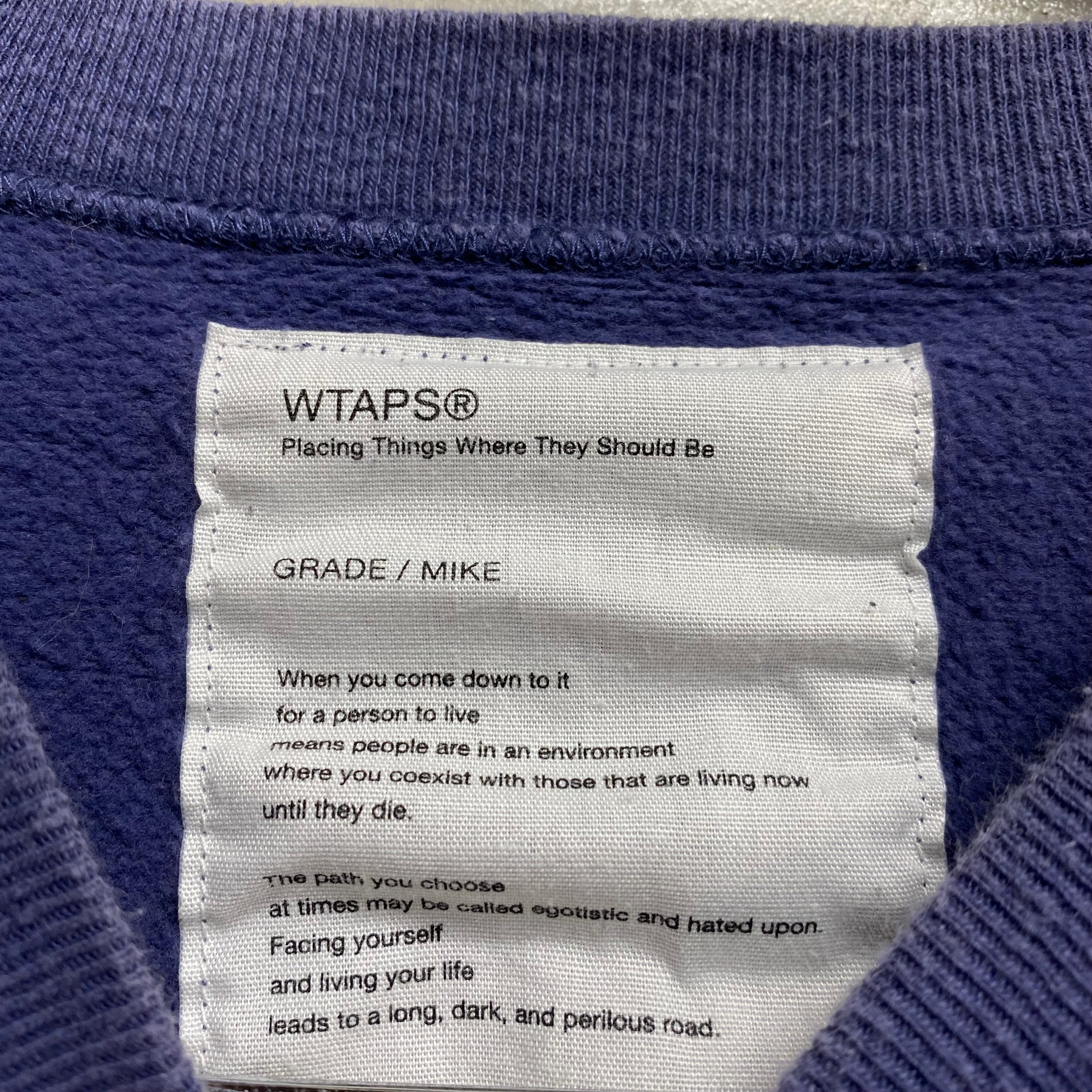 [ USED ] WTAPS SWEAT SHIRT  ‘ DFA ‘ / USED STREET