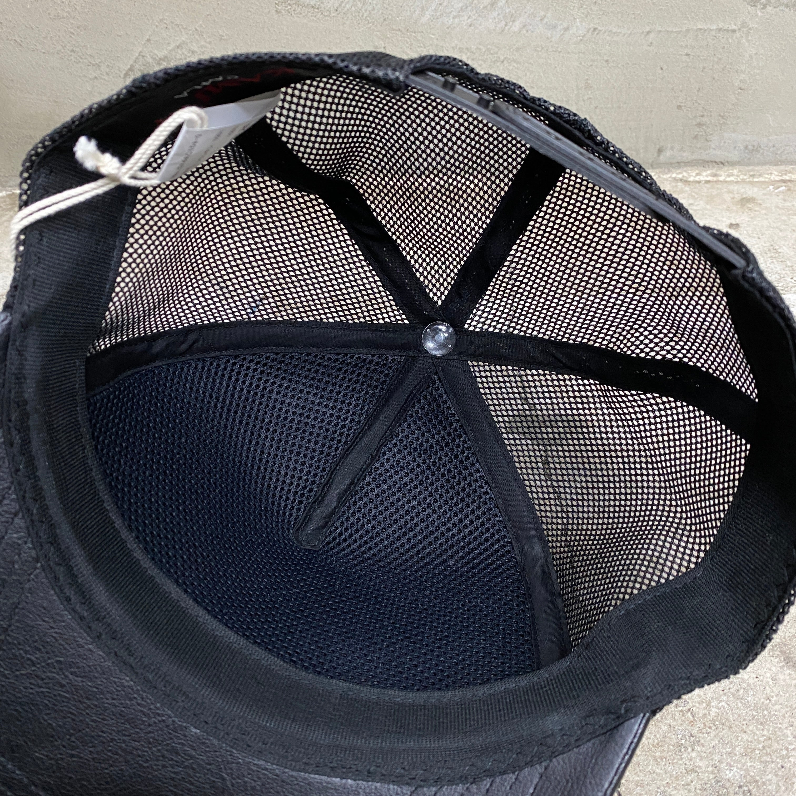 KAMIYA  "KMY" Leather Mesh Cap / KAMIYA