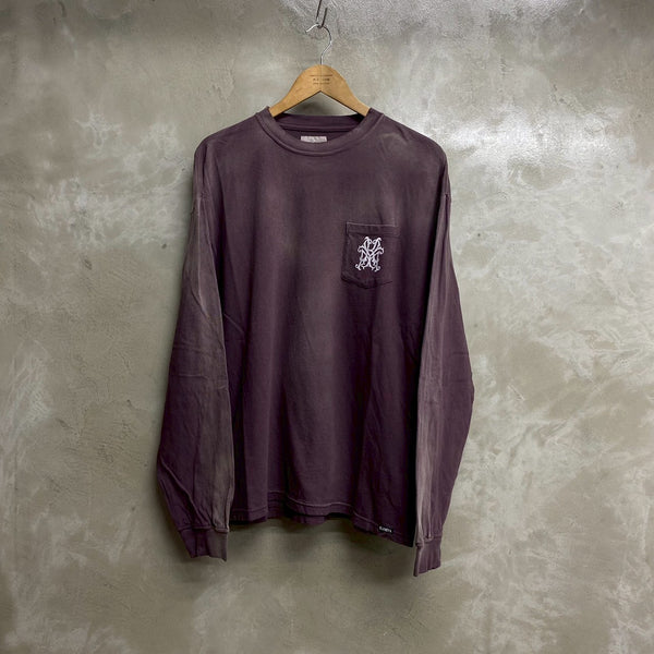 KAMIYA “ KMY SNAKE “   Distressed L/S POCKET TEE / KAMIYA