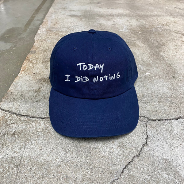Do Nothing Congress CAP DNC x Thomas Lelu " TODAY I DID NOTHING " / Do Nothing Congress
