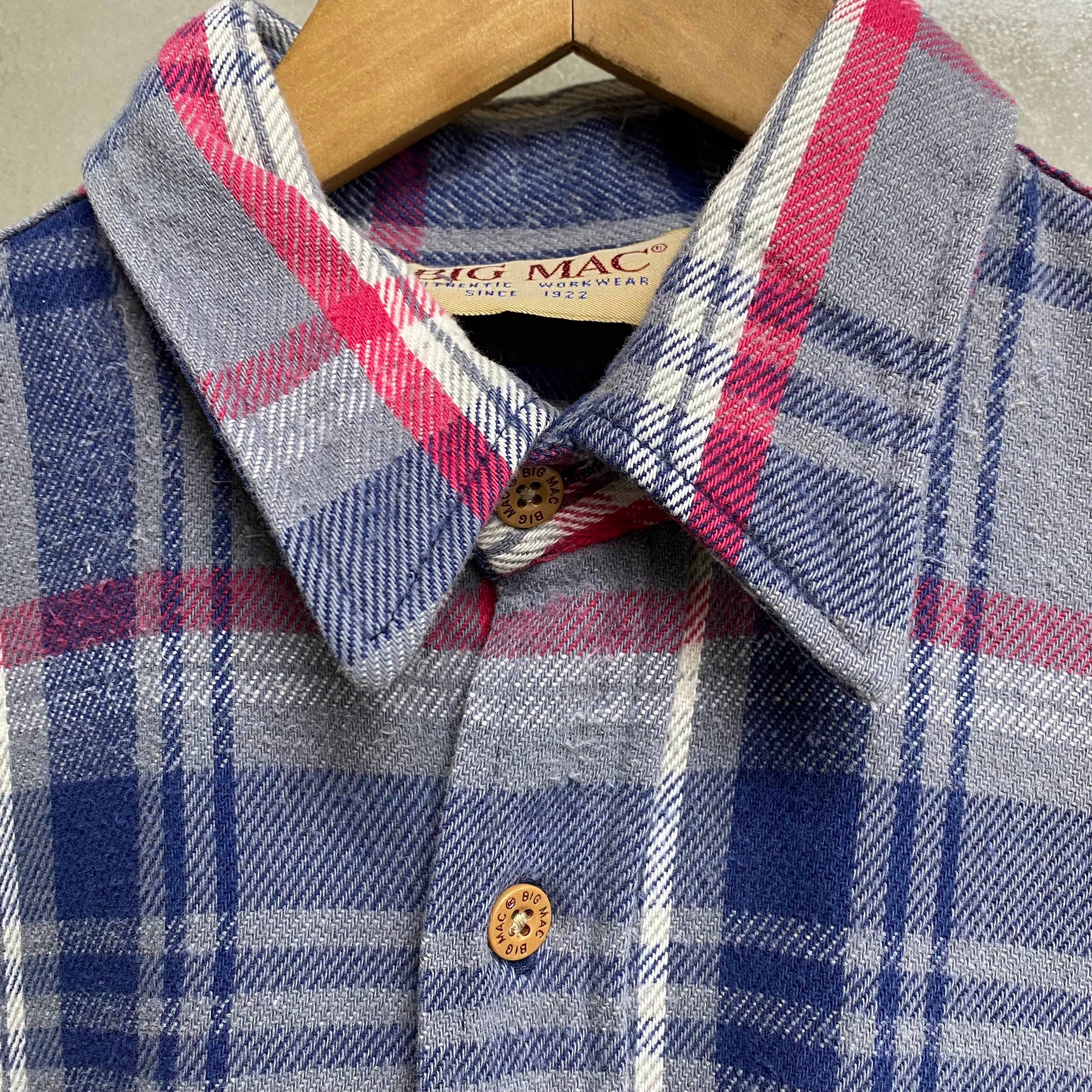 [ USED ] BIG MAC FLANNEL CHECK SHIRT  / USED STREET