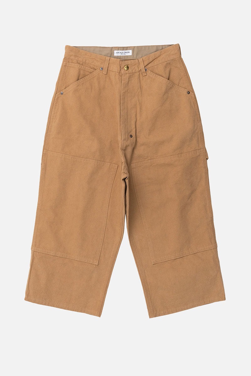 DUCK CANVAS DOUBLE KNEE CROPPED PANTS  / LOCALS ONLY