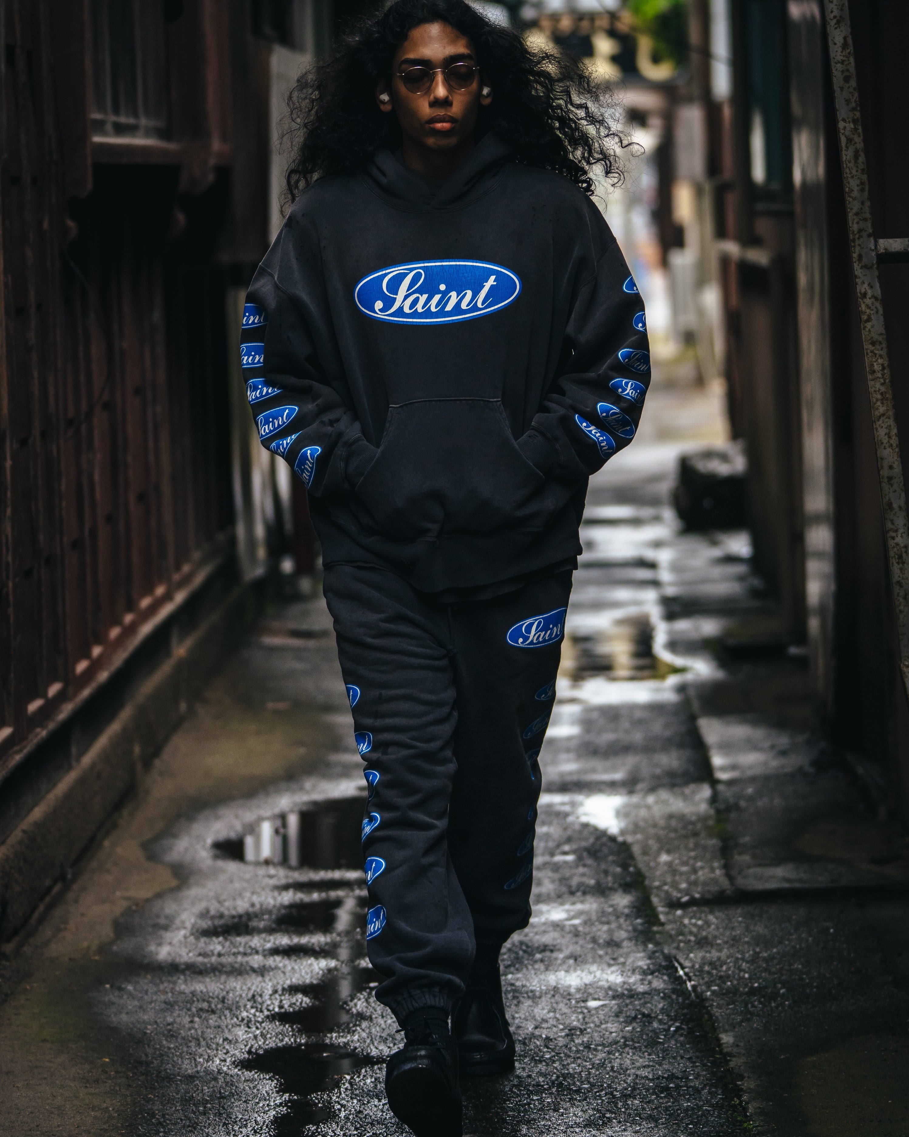SAINT Mxxxxxx SWEAT PANTS “ LOVE AMONG “ / Saint Michael