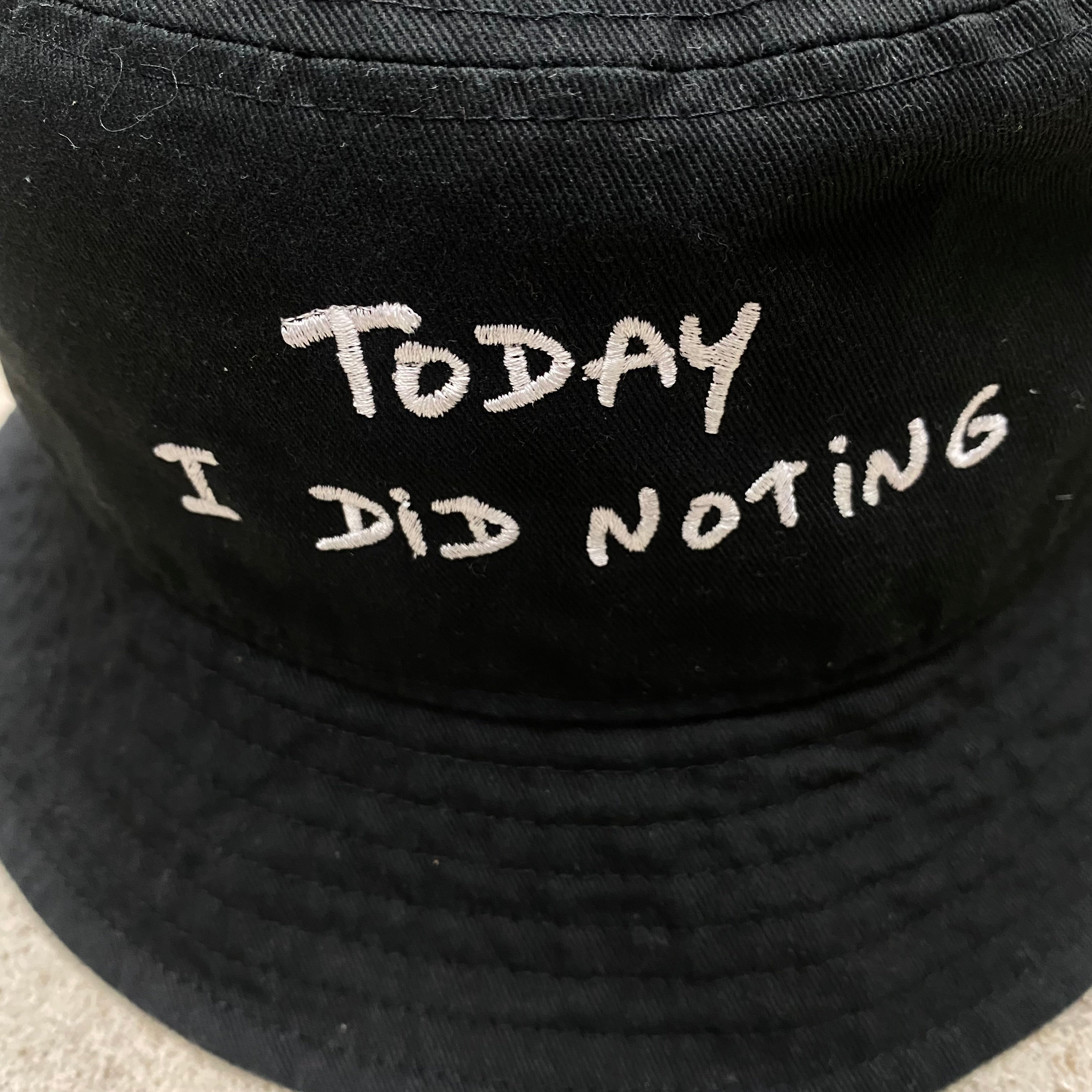 ［ FINAL ONE ! ］Do Nothing Congress BUCKET HAT DNC x Thomas Lelu " TODAY I DID NOTHING  " / Do Nothing Congress