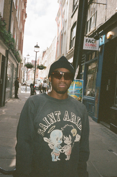 SAINT MICHAEL x Aries RAGLAN CREW NECK SWEAT SHIRT ' ST ARIES ' -COLLABORATION-/ Saint Michael