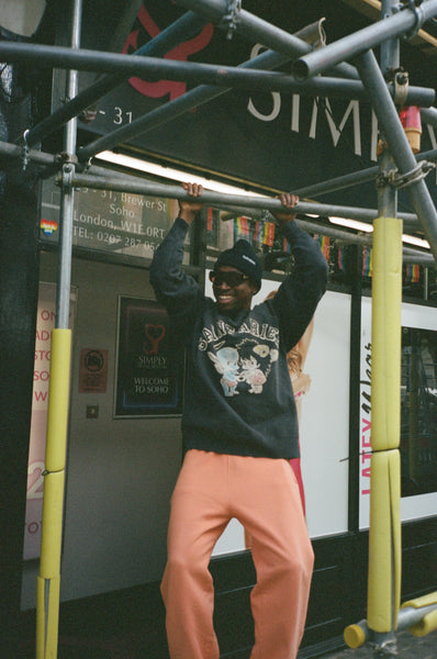 SAINT MICHAEL x Aries RAGLAN CREW NECK SWEAT SHIRT ' ST ARIES ' -COLLABORATION-/ Saint Michael