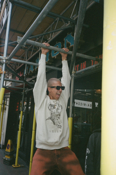 SAINT MICHAEL x Aries CREW NECK SWEAT SHIRT ' MR ARIES ' -COLLABORATION-/ Saint Michael