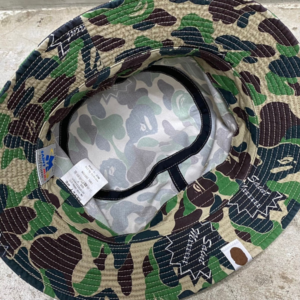 SAINT MICHAEL x BAPE® BUCKET HAT ' ST APE ' -COLLABORATION-/ Saint Michael