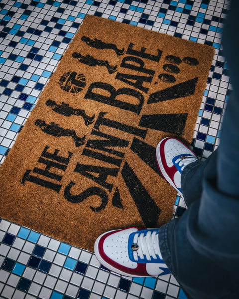 SAINT Mxxxxxx x A BATHING APE  BAPE DOORMAT -COLLABORATION-/ Saint Michael