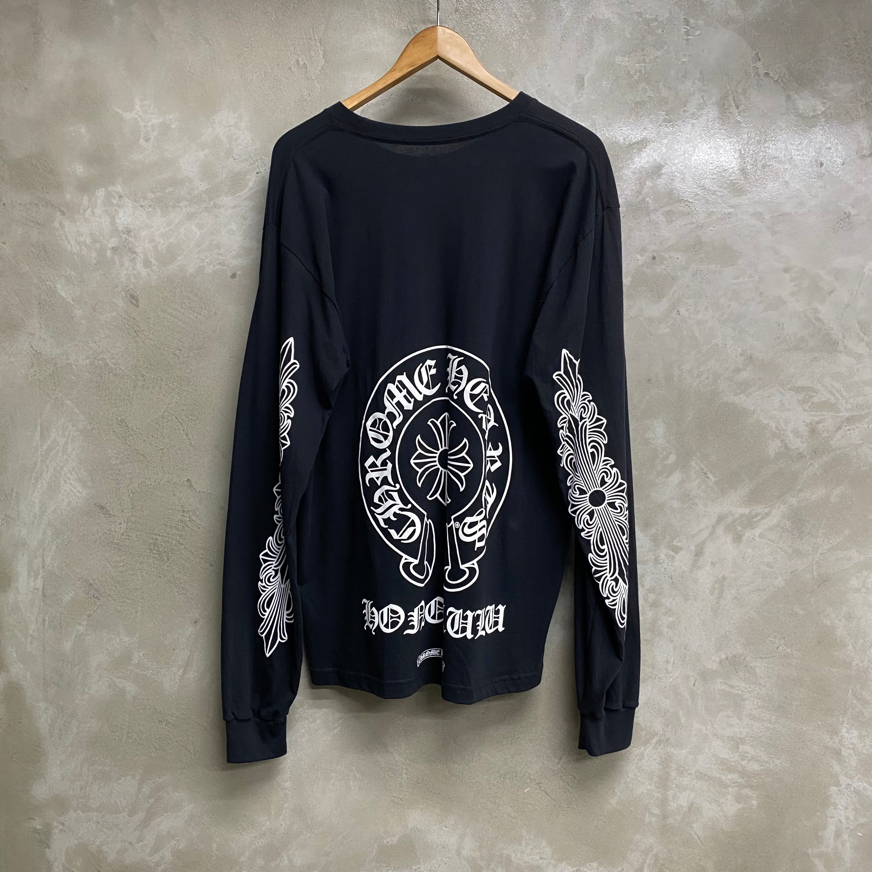 [ USED ] CHROME HEARTS LONG SLEEVE TEE ‘ HONOLULU ‘ / USED STREET