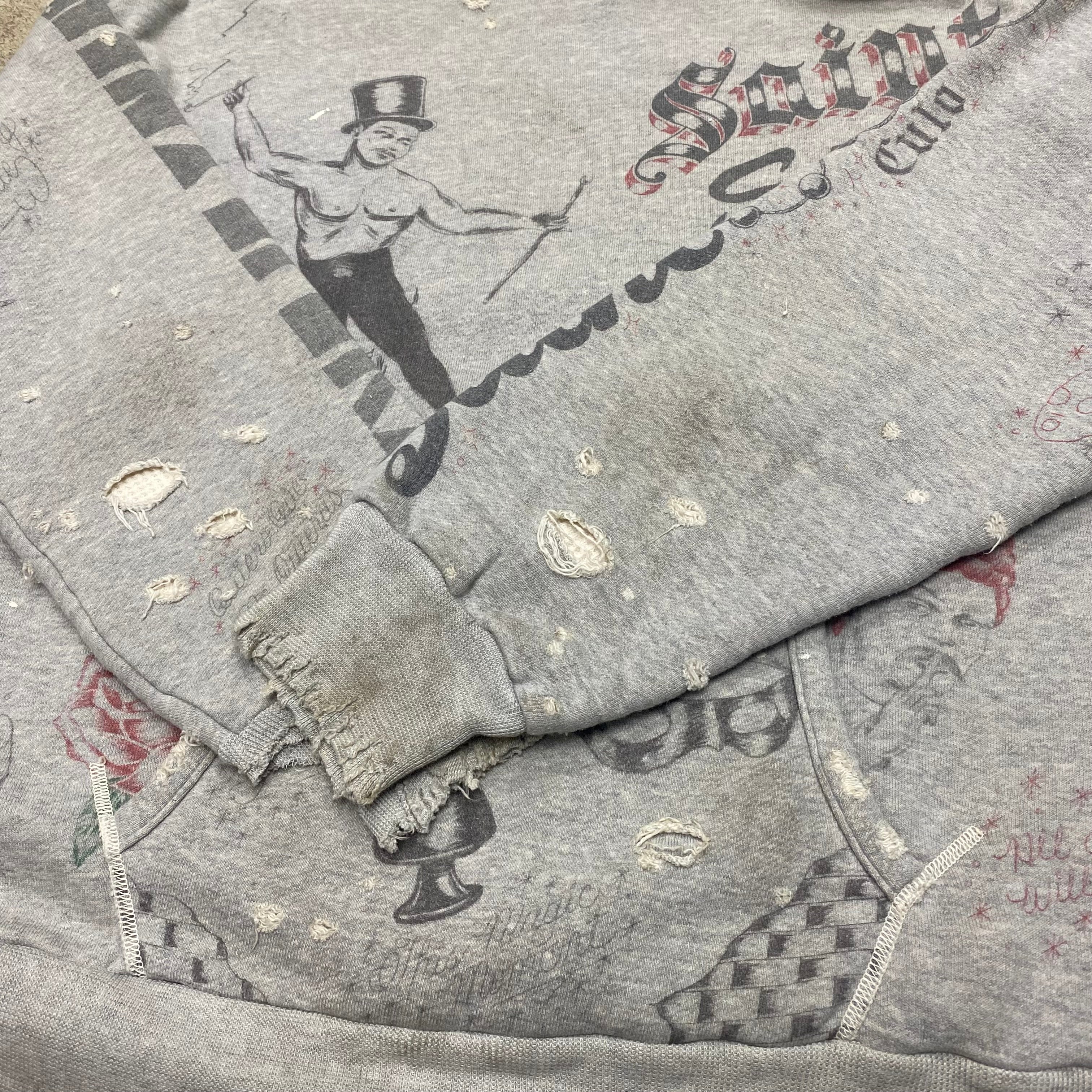 SAINT Mxxxxxx × Alexis Ross HOODIE ' DRAWING ' - COLLABORATION - / Saint Michael