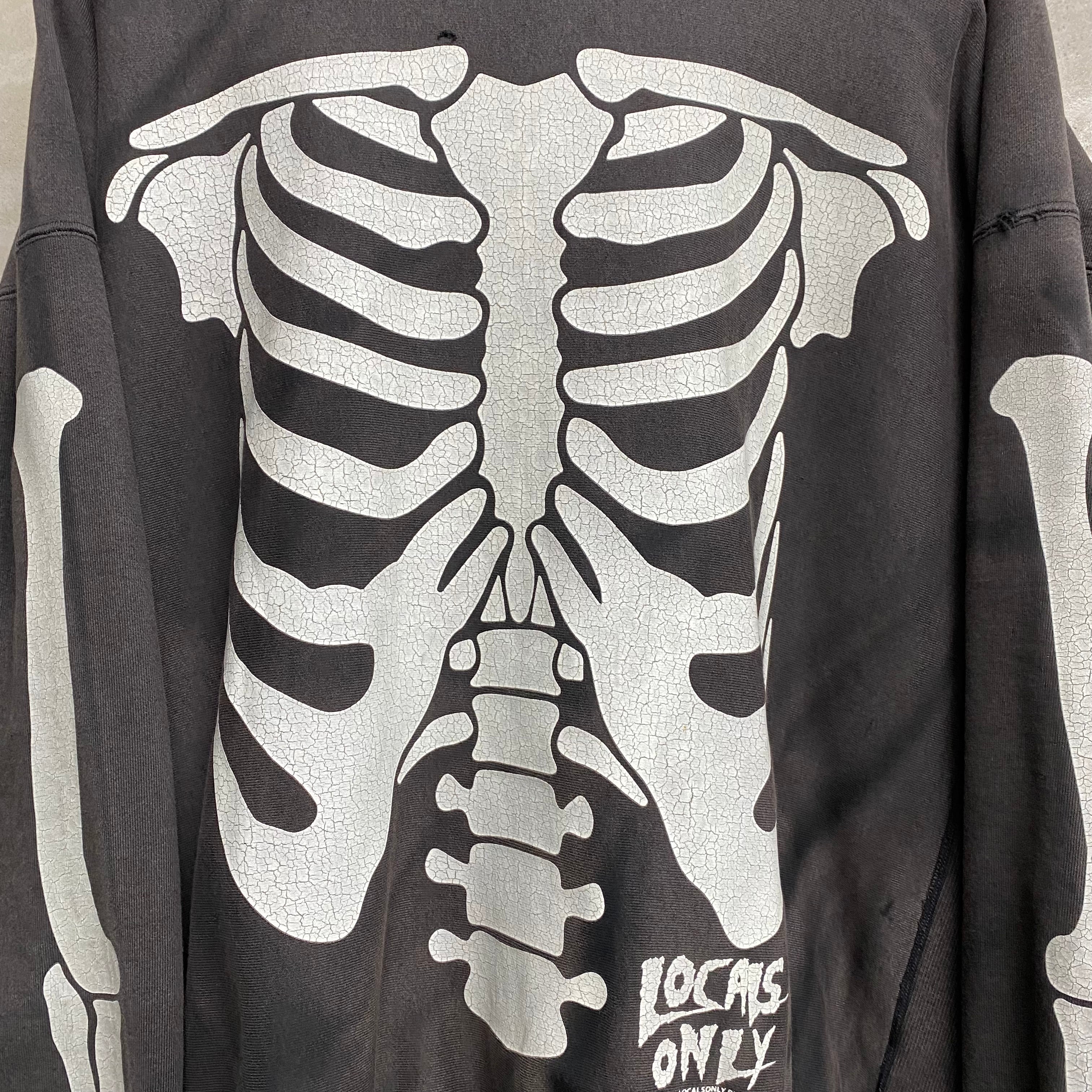 ［ FINAL ONE ! ］SKELETON HOODIE SUN FADED  / LOCALS ONLY