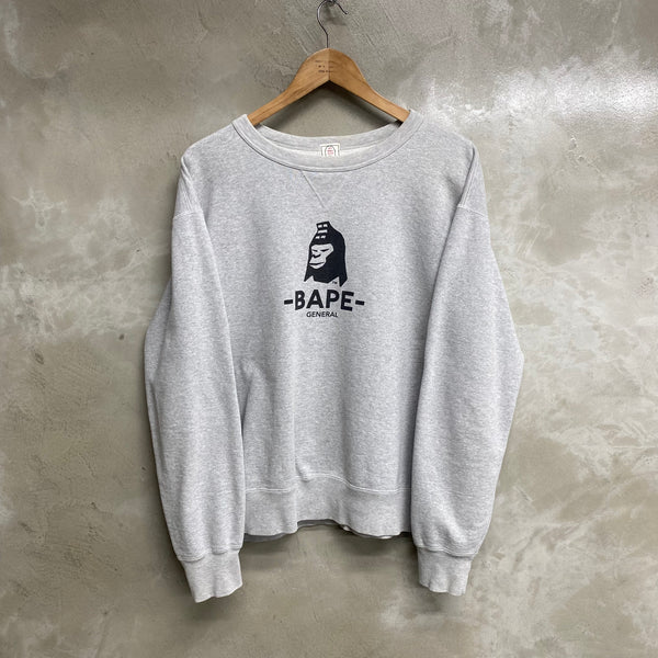 [ USED ] A BATHING APE SWEAT SHIRT ‘ BAPE GENERAL ’ / USED STREET