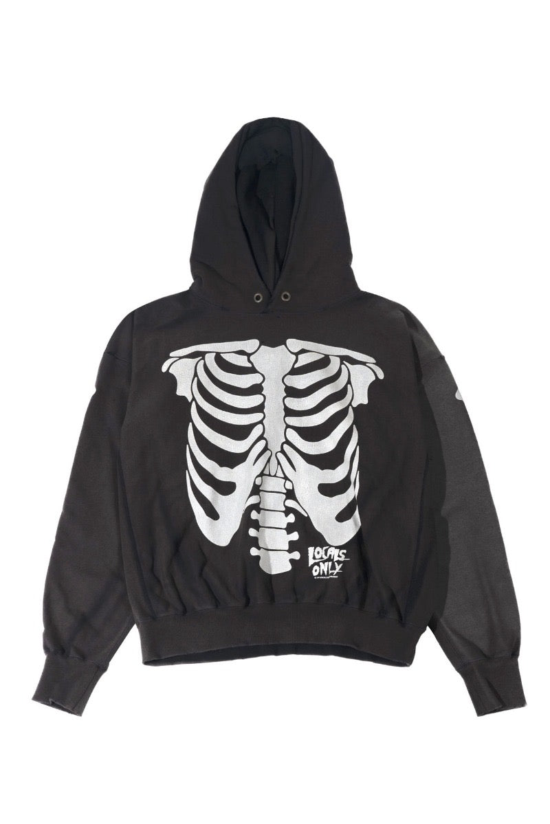 ［ FINAL ONE ! ］SKELETON HOODIE SUN FADED  / LOCALS ONLY