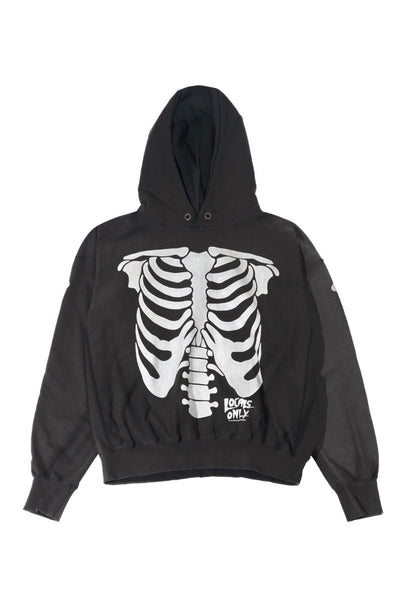 SKELETON HOODIE SUN FADED  / LOCALS ONLY