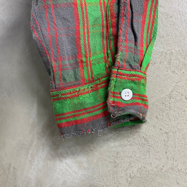 SAINT MICHAEL x DENIM TEARS FLANNEL SHIRT ‘CHECK’-COLLABORATION-/ Saint Michael