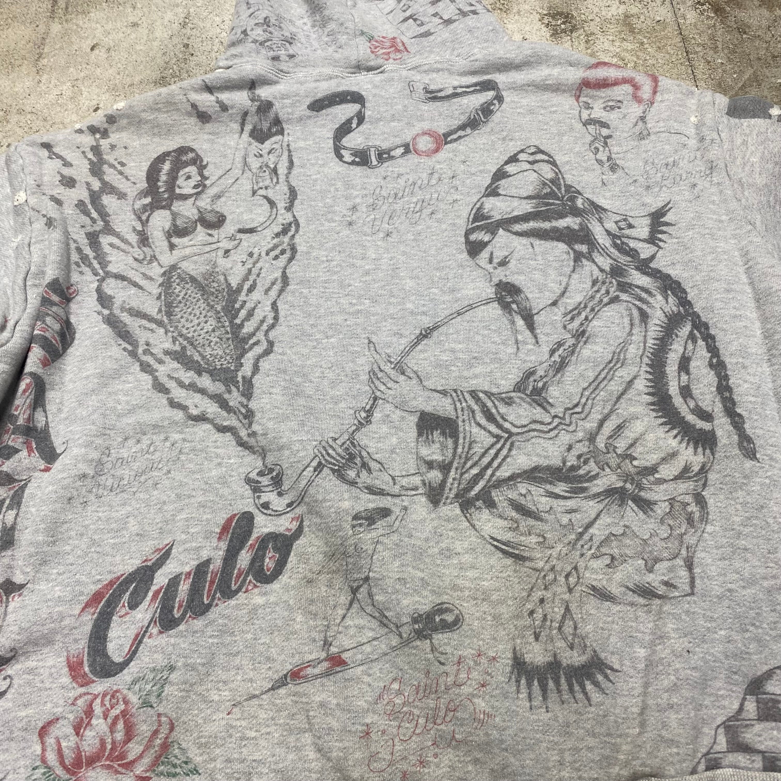 SAINT Mxxxxxx × Alexis Ross HOODIE ' DRAWING ' - COLLABORATION - / Saint Michael