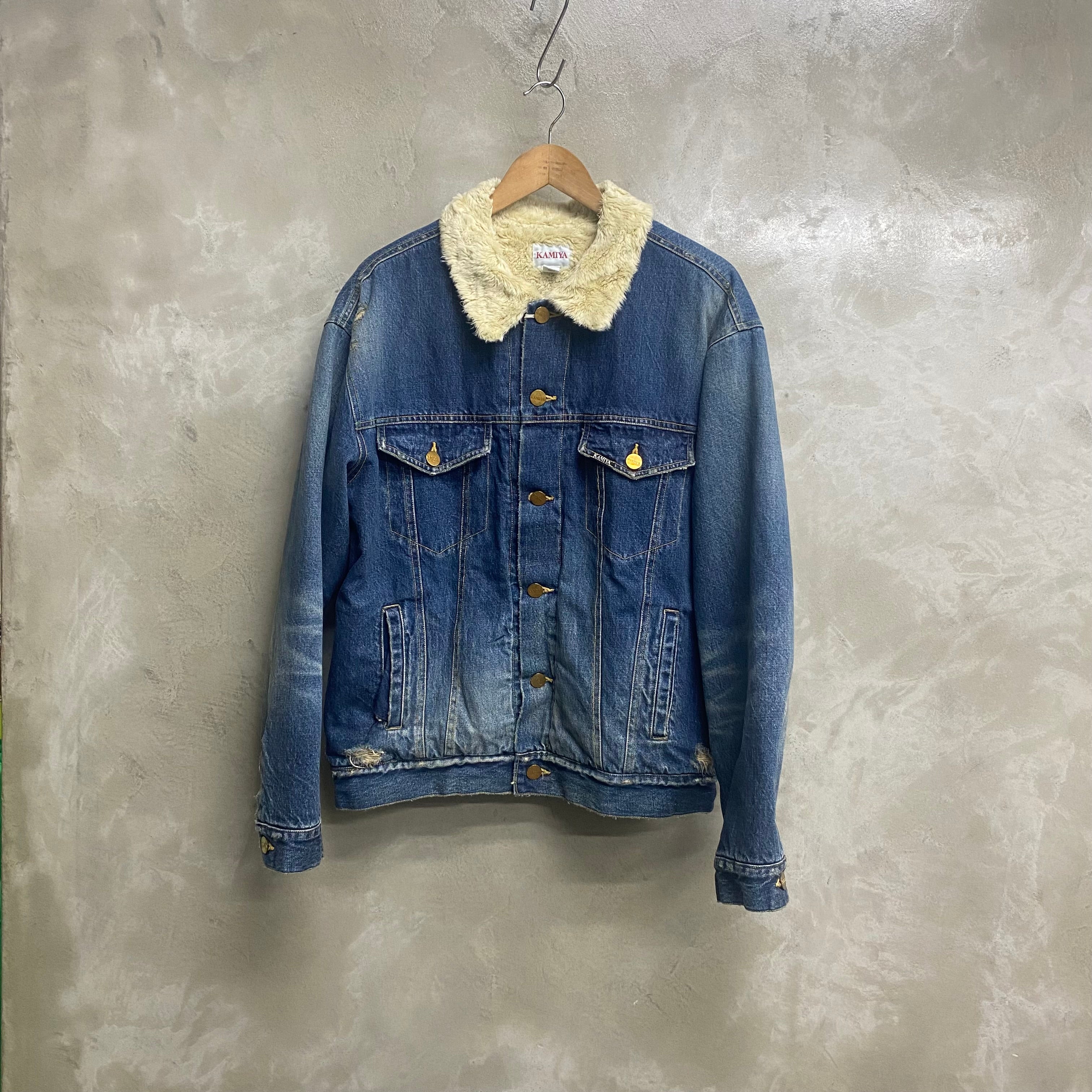 Boa Lining Denim Jacket
 / KAMIYA