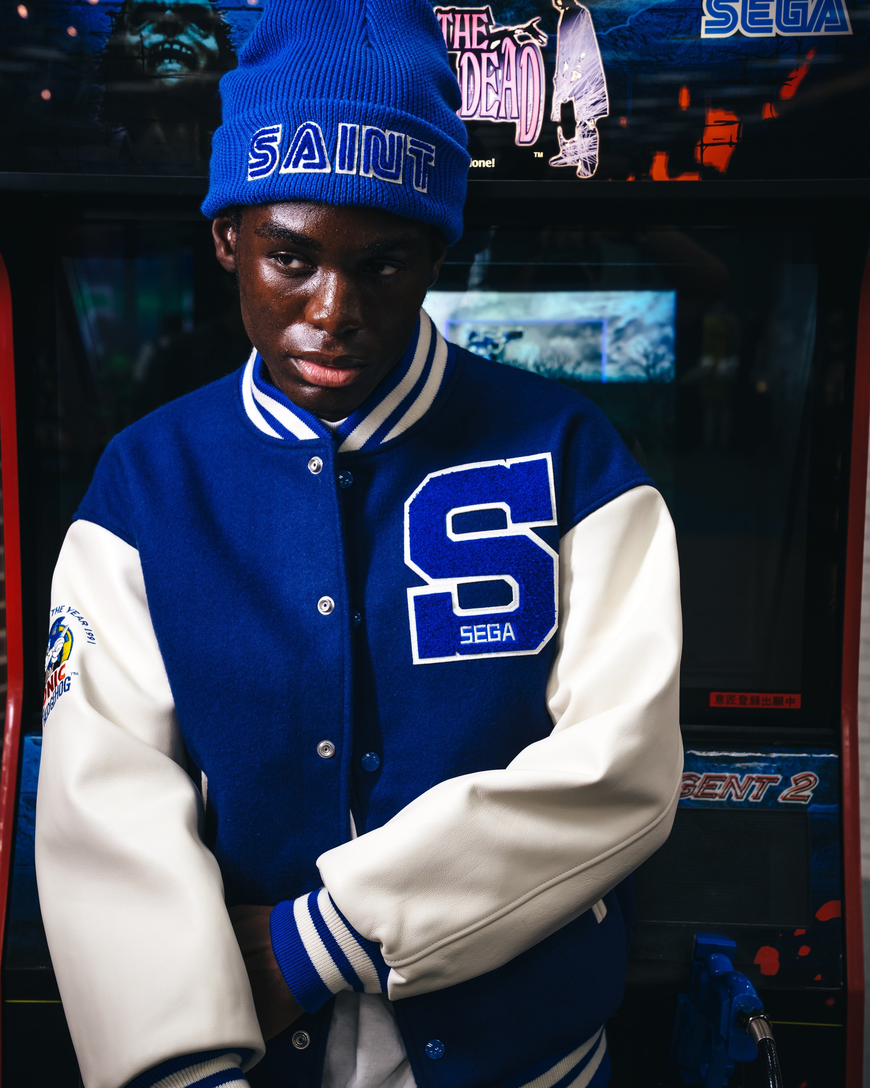 SAINT Mxxxxxx × SEGA KNIT CAP  ' SAINT SEGA ' - COLLABORATION - / Saint Michael