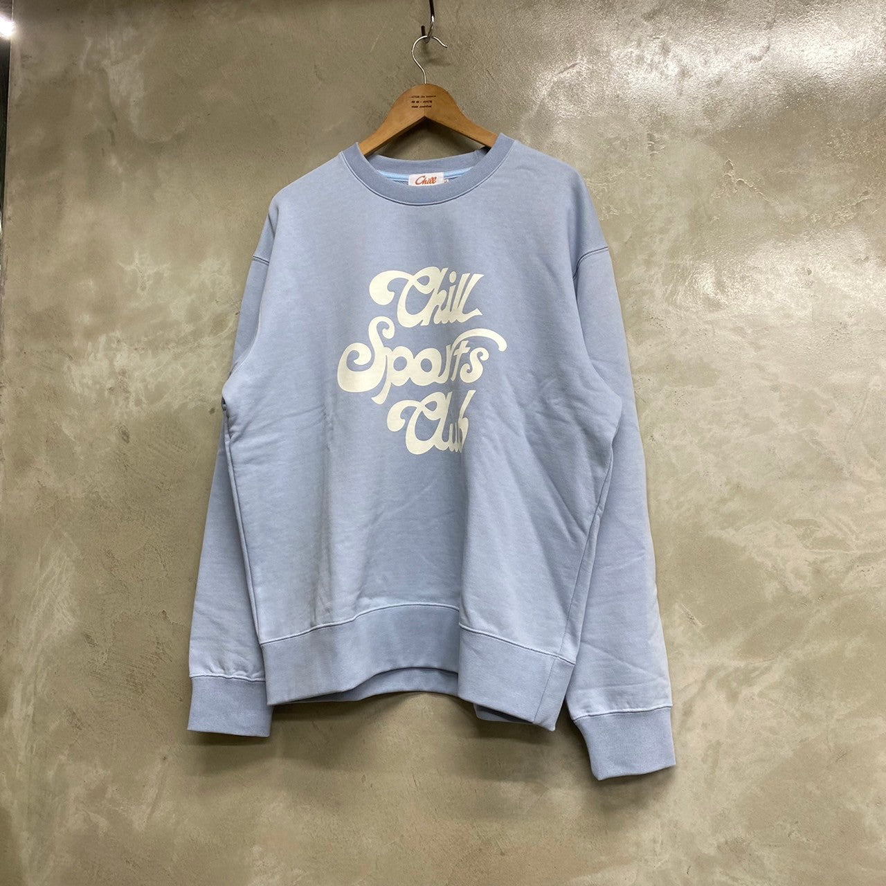 [ FINAL ONE ! ] CHILL SPORTS CLUB  7ORIGINAL LOGO CREW NECK SWEAT / CHILL SPORTS CLUB