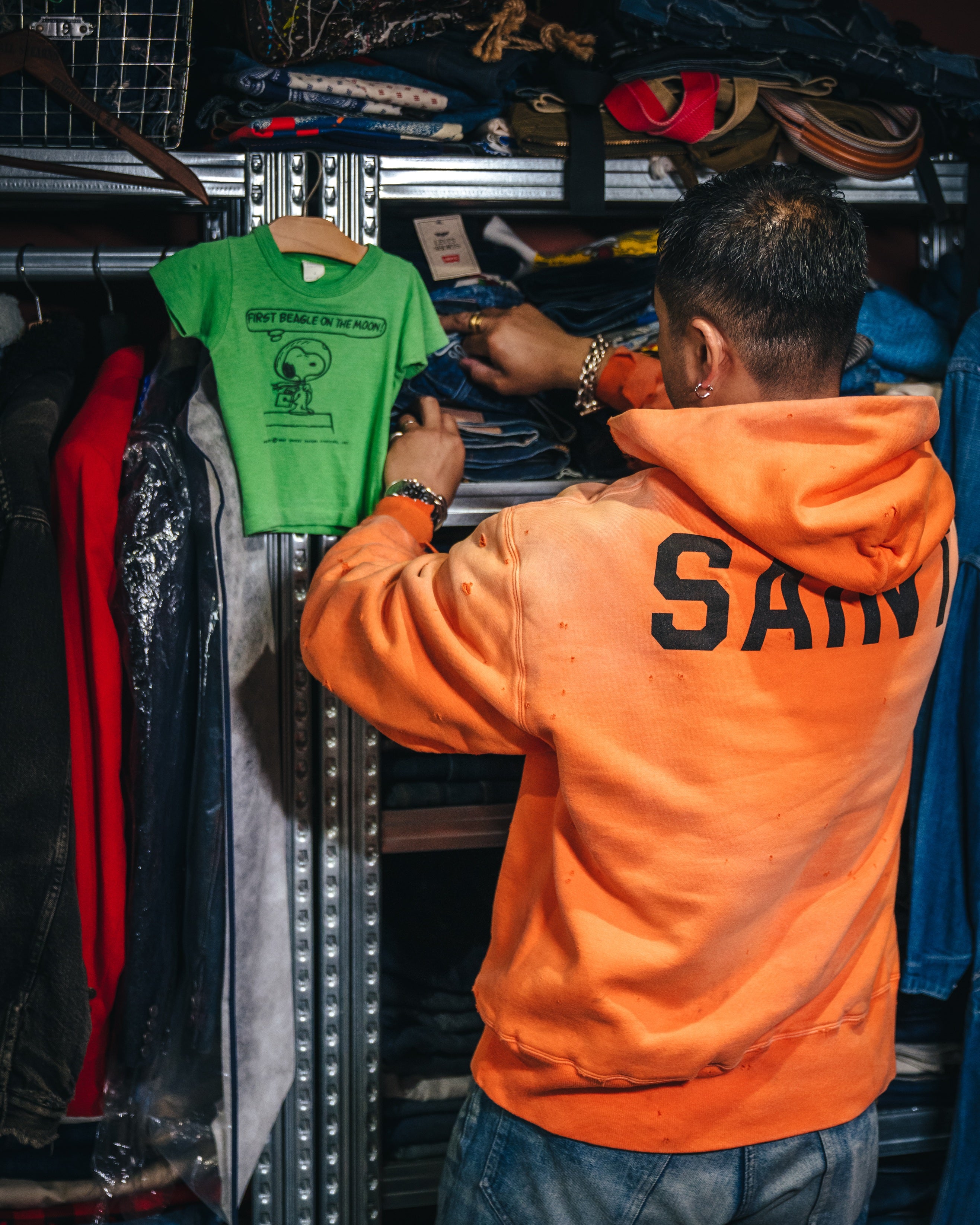 SAINT MICHAEL x BerBerJin DOUBLE FACE HOODIE ' SAINT ' -COLLABORATION- / Saint Michael