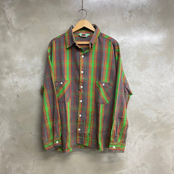 SAINT MICHAEL x DENIM TEARS FLANNEL SHIRT ‘CHECK’-COLLABORATION-/ Saint Michael