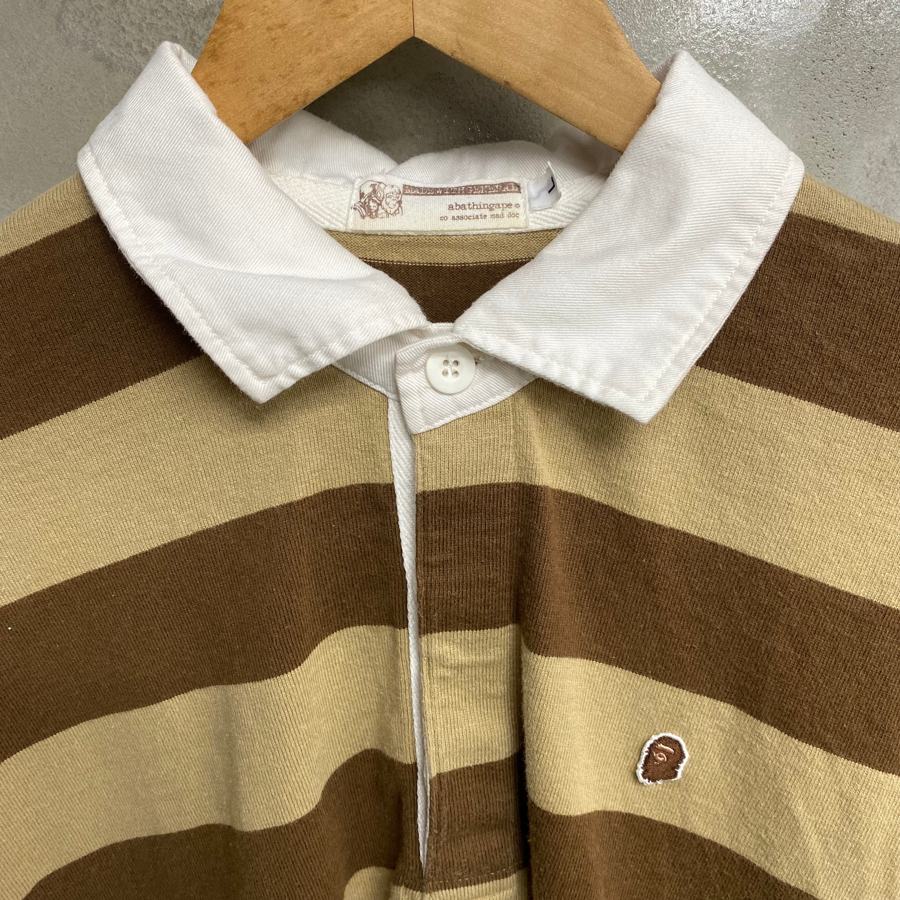 [ ONLY ONE ! ] A BATHING APE L/S RUGBY SHIRT / ARCHIVE
