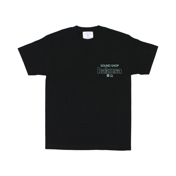 ［ FINAL ONE ! ］BALANSA  SSB LOGO T-SHIRT “ BLACK / AQUA “  / SOUND SHOP BALANSA