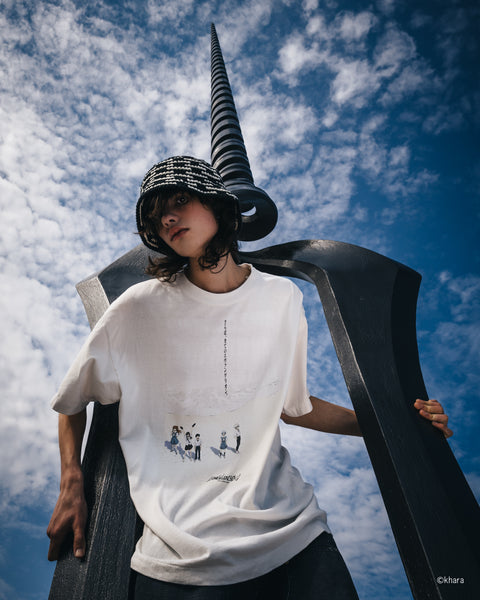 SAINT Mxxxxxx x EVANGELION x GEEKS RULE SHORT SLEEVE T-SHIRT ' WHITE ' -COLLABORATION- / Saint Michael