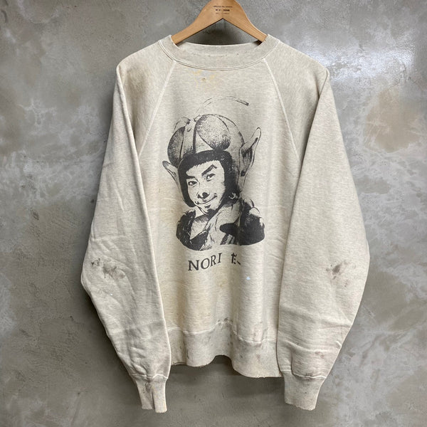 SAINT MICHAEL × Noritake Kinashi RAGLAN CREW NECK SWEAT ' NORIDA- '  -COLLABORATION- / Saint Michael