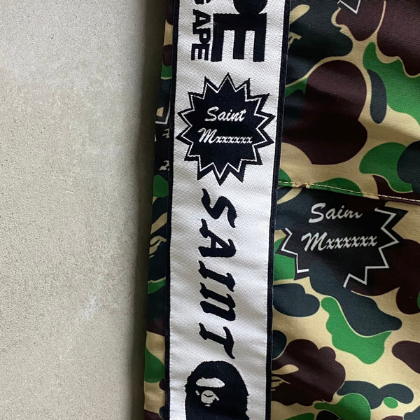 SAINT MICHAEL x BAPE® TRACK PANTS ' ST APE ' -COLLABORATION-/ Saint Michael