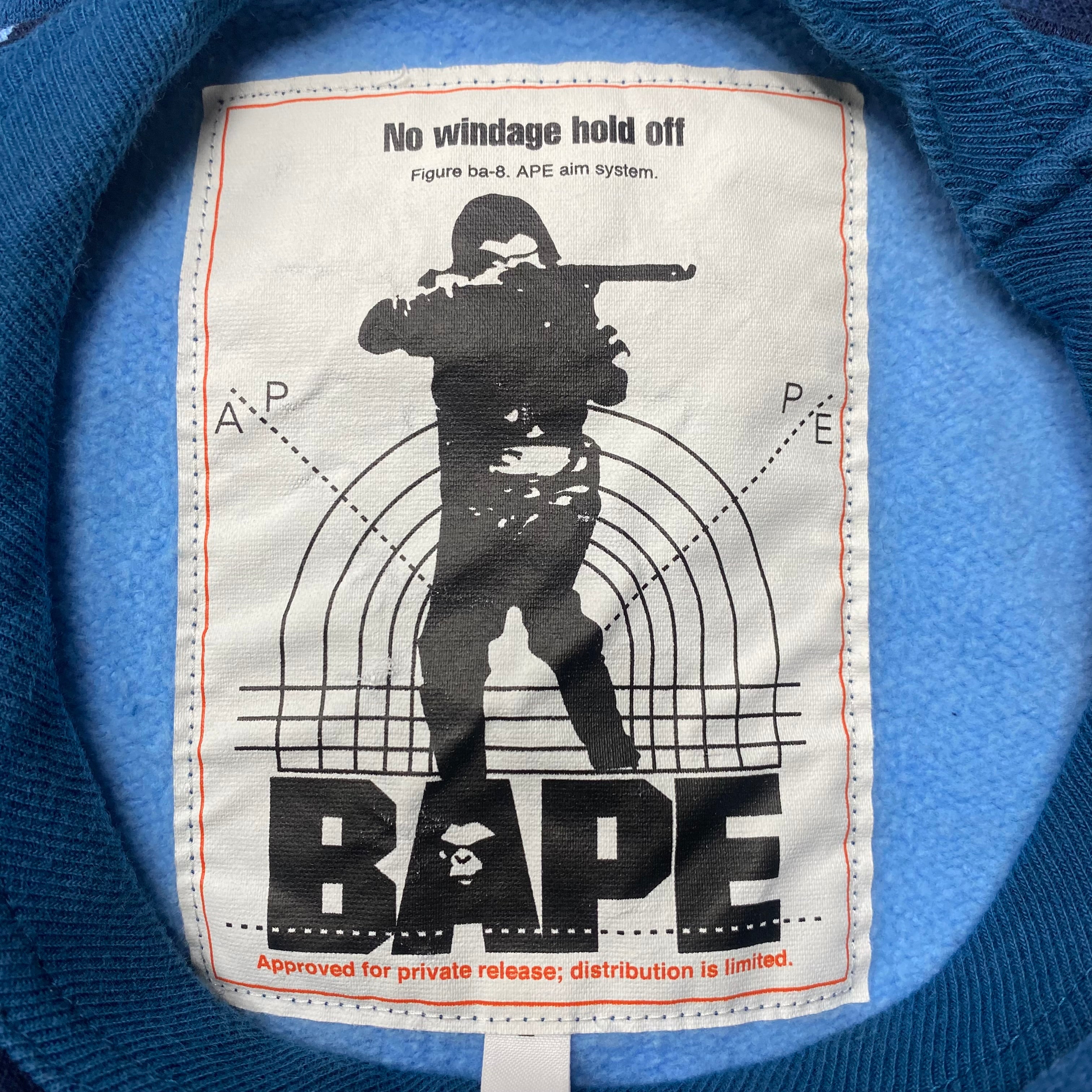 [ USED ] A BATHING APE CREW NECK SWEAT SHIRT ‘ BLUE CAMO ’ / USED STREET