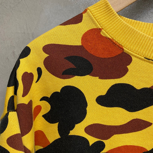 [ USED ] A BATHING APE SWEAT SHIRT ‘ 1st CAMO YELLOW ’ / STREET ARCHIVE PIECES