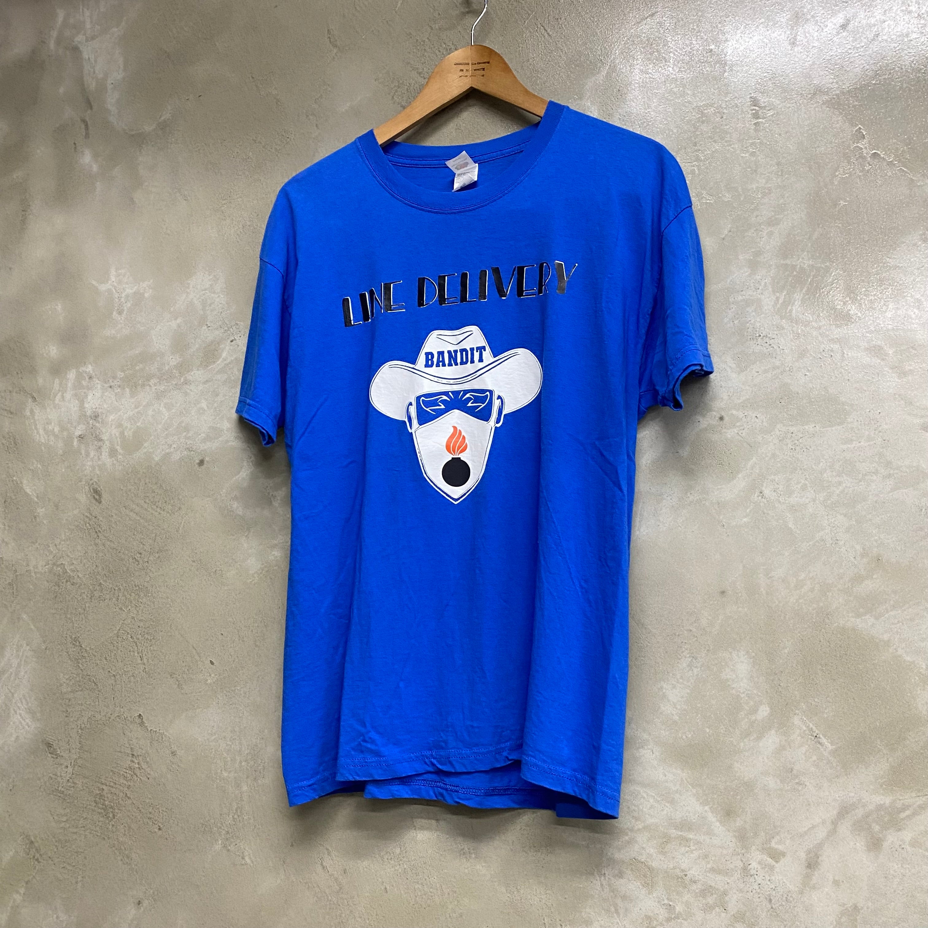 [ ONLY ONE ! ] FRUIT OF THE LOOM “ LINE DELIVER BANDIT “ SLEEVE T-SHIRT / U.S.MILITARY