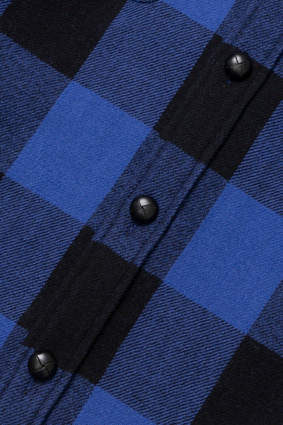 Wool work shirt (Blue/Black)
  / THE GEEKS