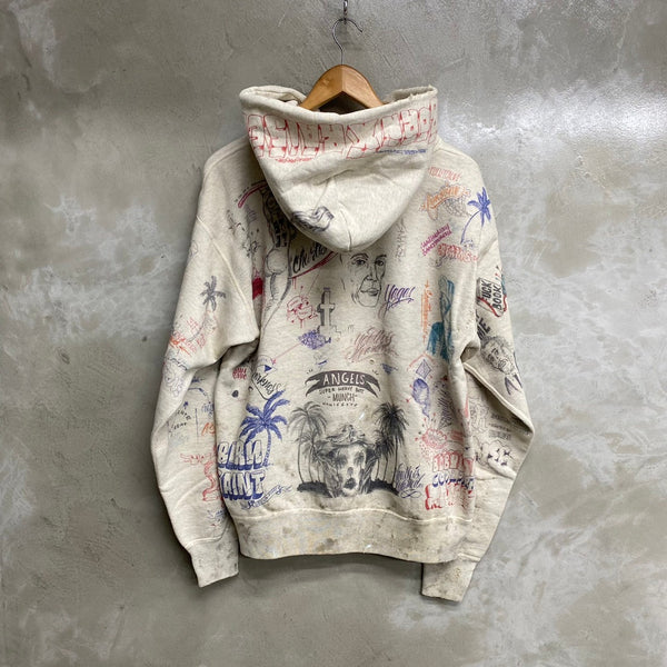 SAINT MICHAEL x BORN X RAISED HOODIE ' LA ' -COLLABORATION- / Saint Michael