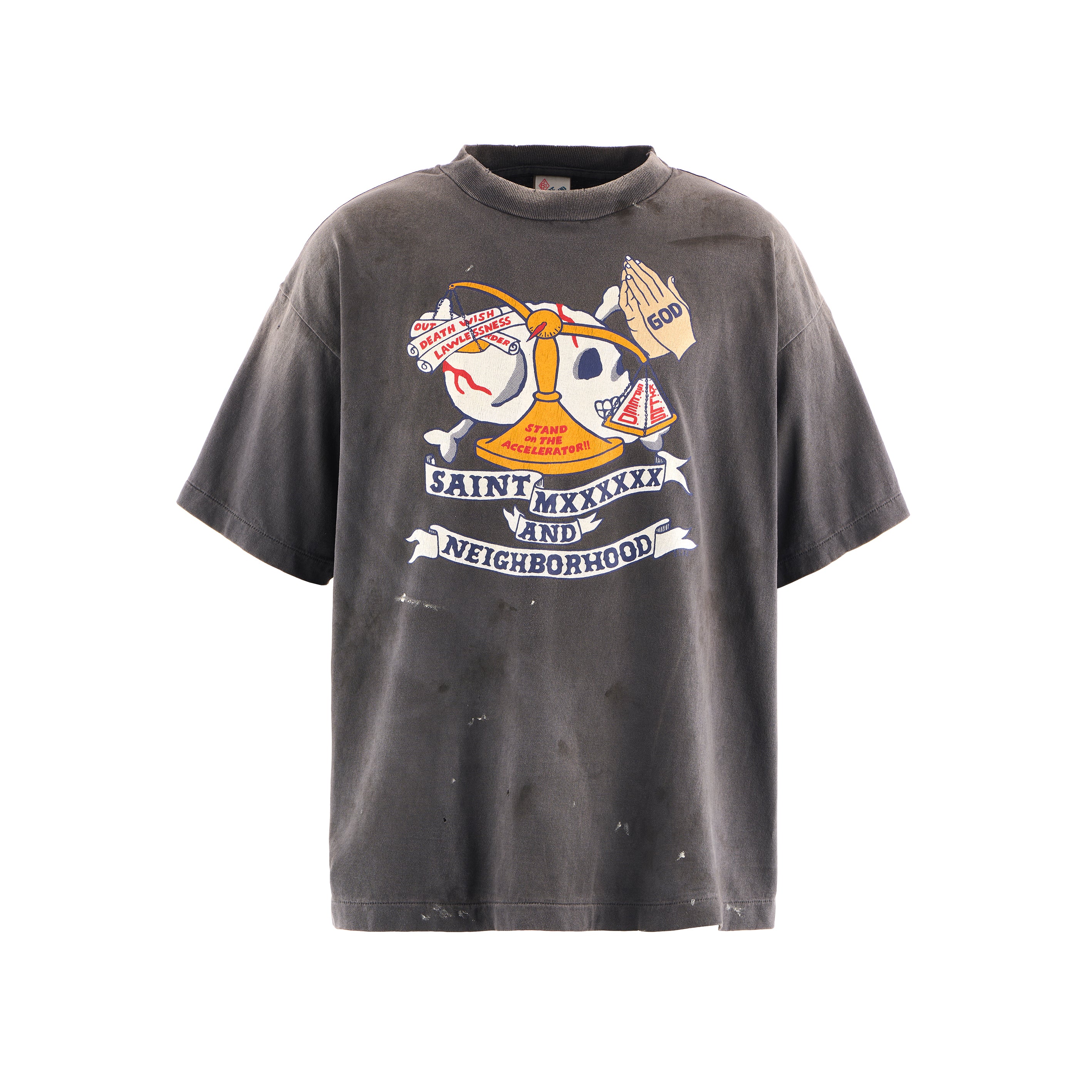 ［ FINAL ONE ! ］SAINT Mxxxxxx x NEIGHBORHOOD STHD . SS TEE PRAY -COLLABORATION-/ Saint Michael