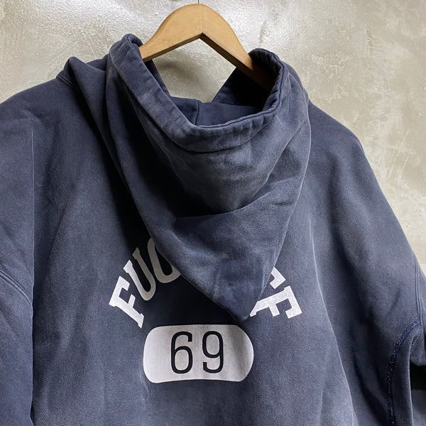 FUCK OFF HALF ZIP  HOODIE  / THE GEEKS