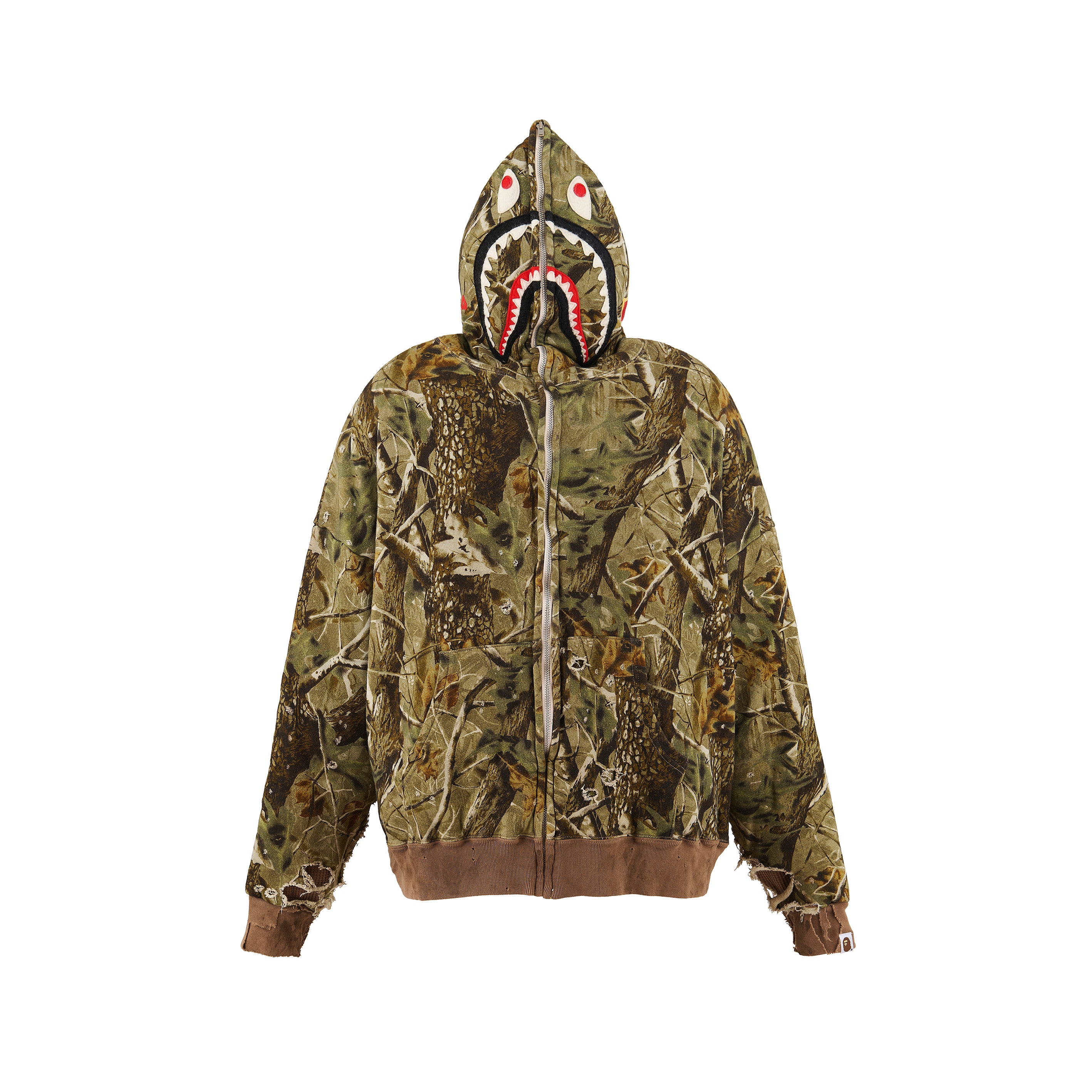 SAINT Mxxxxxx x A BATHING APE  ZIP HOODIE “ SAHARK “ -COLLABORATION-/ Saint Michael