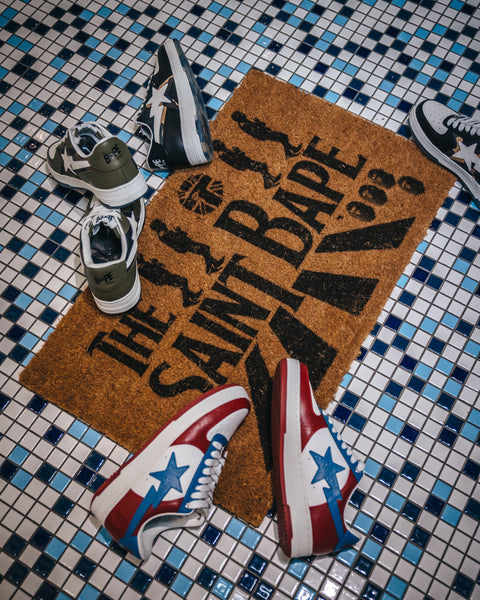 SAINT Mxxxxxx x A BATHING APE  BAPE DOORMAT -COLLABORATION-/ Saint Michael