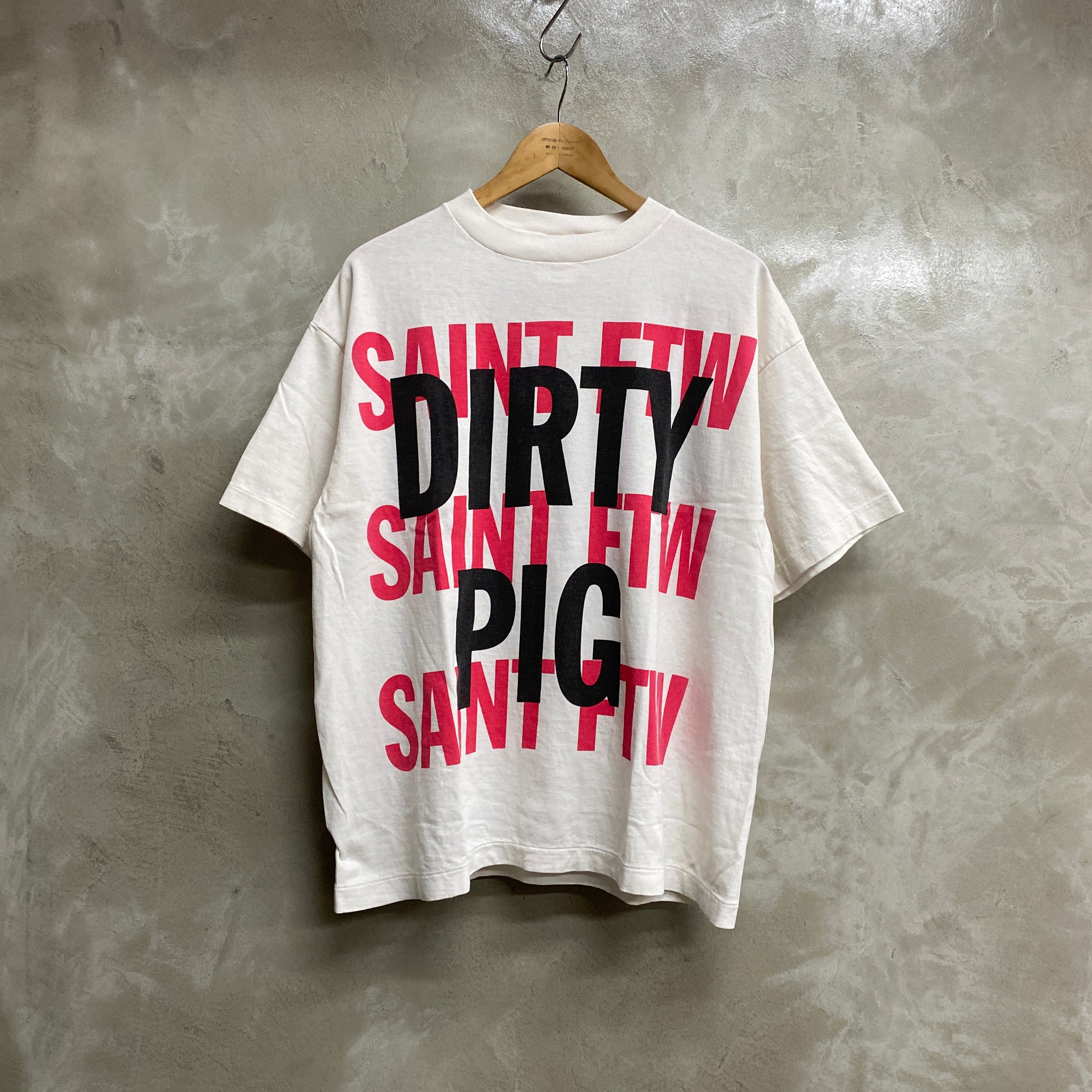 ［ FINAL ONE ! ］SAINT Mxxxxxx SHORT SLEEVE T-SHIRT ' DIRTY PIG ' / Saint Michael